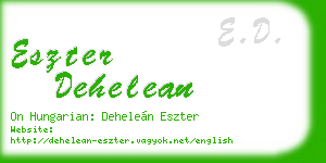 eszter dehelean business card